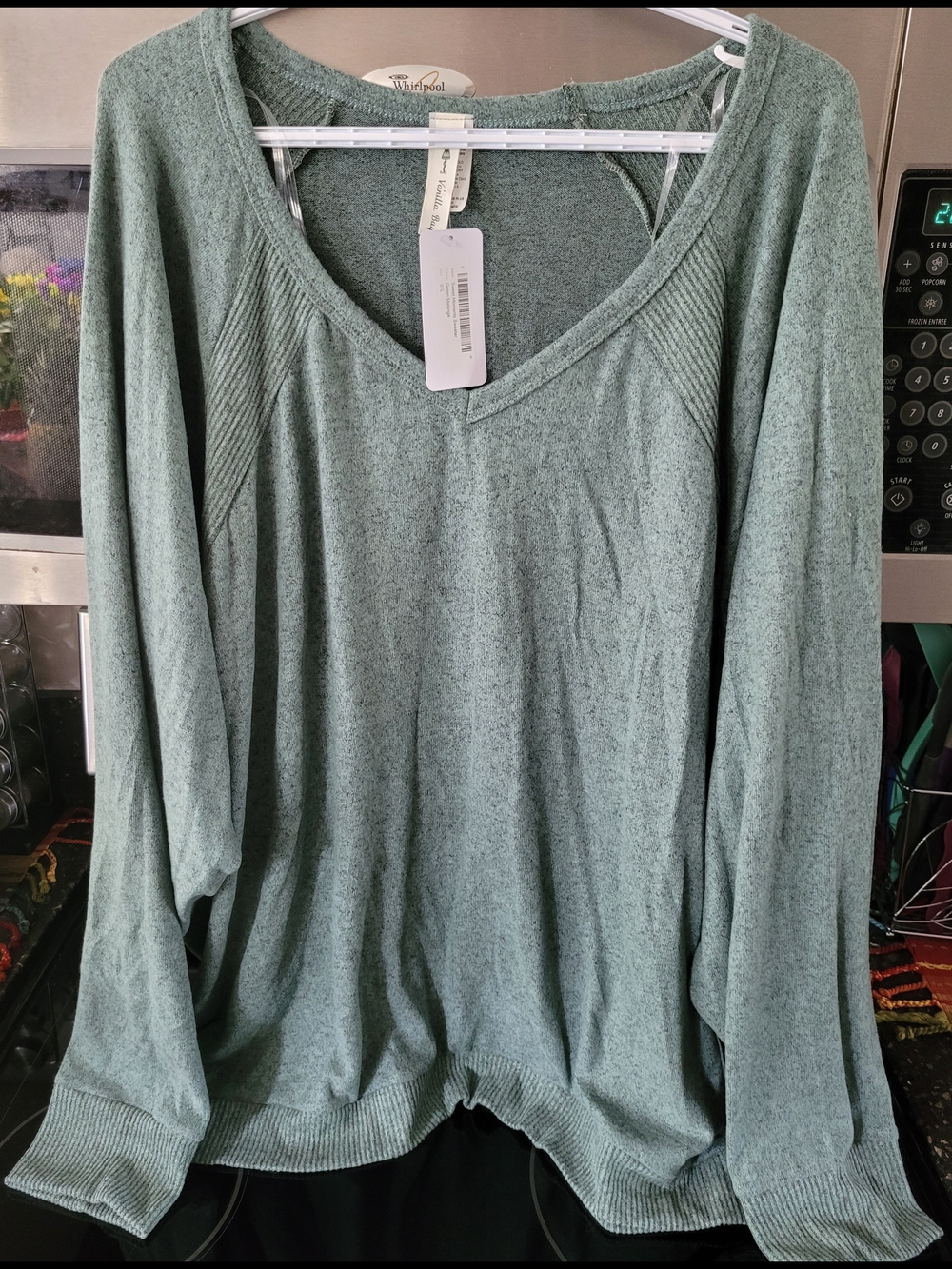 Vanilla Bay Sage V-Neck Lightweight Knit Pullover